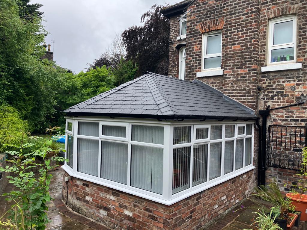 Warm Roof Conservatory Before/After, Finished Interior